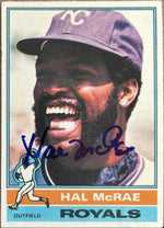 Hal McRae Signed 1976 Topps Baseball Card - Kansas City Royals