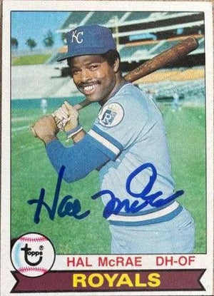Hal McRae Signed 1979 Topps Baseball Card - Kansas City Royals