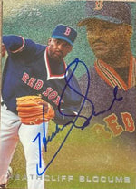 Heathcliff Slocumb Signed 1996 Flair Gold Baseball Card - Boston Red Sox