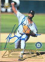 Heathcliff Slocumb Signed 1998 Pacific Baseball Card - Seattle Mariners