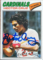 Hector Cruz Signed 1977 Topps Baseball Card - St Louis Cardinals