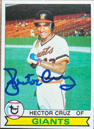 Hector Cruz Signed 1979 Topps Baseball Card - San Francisco Giants