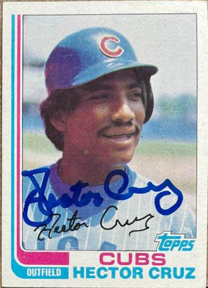 Hector Cruz Signed 1982 Topps Baseball Card - Chicago Cubs