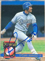 Henry Rodriguez Signed 1994 Donruss Baseball Card - Los Angeles Dodgers