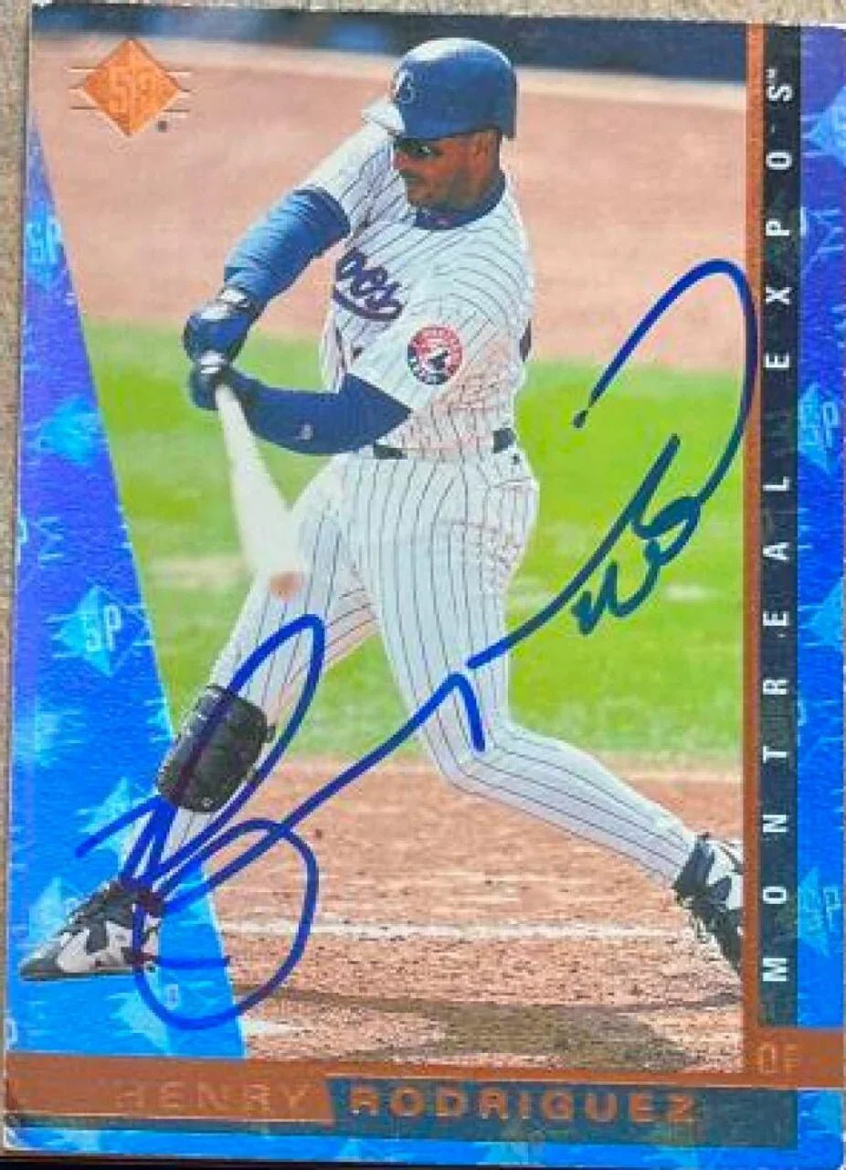 Henry Rodriguez Signed 1997 SP Baseball Card - Montreal Expos