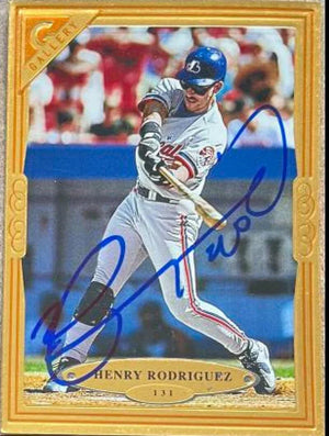 Henry Rodriguez Signed 1997 Topps Gallery Baseball Card - Montreal Expos