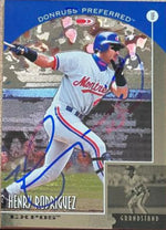 Henry Rodriguez Signed 1998 Donruss Preferred Baseball Card - Montreal Expos