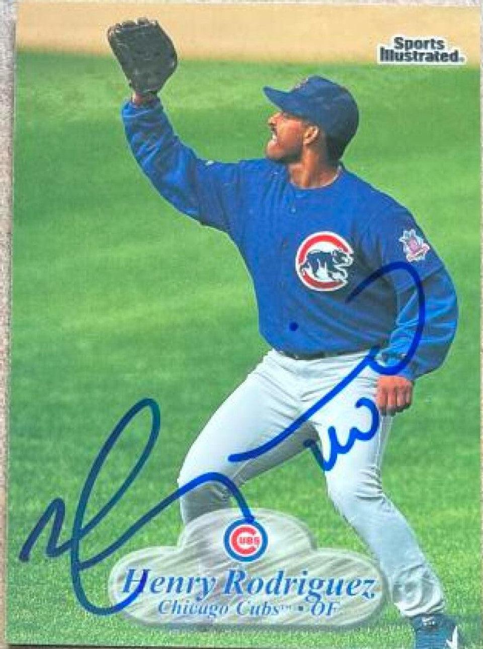 Henry Rodriguez Signed 1998 Sports Illustrated Baseball Card - Chicago Cubs - PastPros