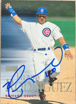 Henry Rodriguez Signed 2000 Skybox Baseball Card - Chicago Cubs - PastPros