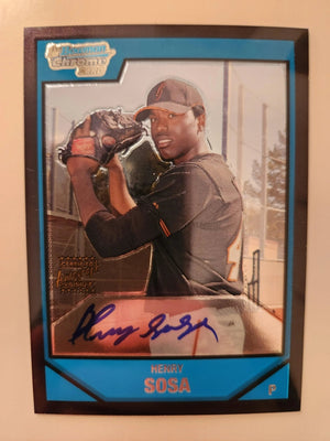 Henry Sosa Signed 2007 Bowman Chrome Prospects Baseball Card - San Francisco Giants #BC244 AU