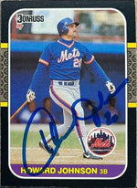 Howard Johnson Signed 1987 Donruss Baseball Card - New York Mets