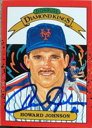 Howard Johnson Signed 1990 Donruss Baseball Card - New York Mets #18