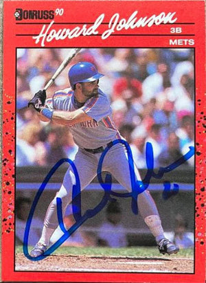 Howard Johnson Signed 1990 Donruss Baseball Card - New York Mets #99