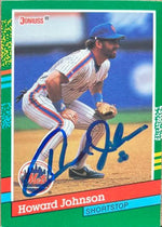 Howard Johnson Signed 1991 Donruss Baseball Card - New York Mets