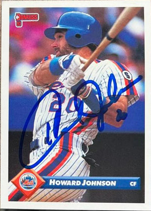 Howard Johnson Signed 1993 Donruss Baseball Card - New York Mets