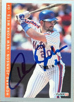 Howard Johnson Signed 1993 Fleer Baseball Card - New York Mets