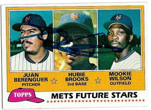 Hubie Brooks Signed 1981 Topps Baseball Card - New York Mets