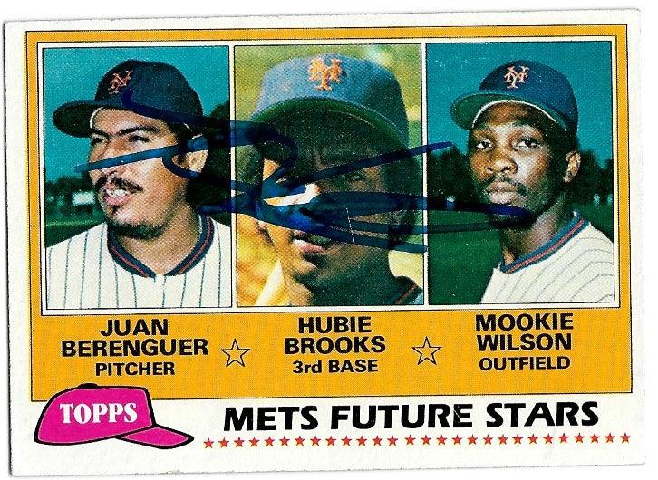 Hubie Brooks Signed 1981 Topps Baseball Card - New York Mets - PastPros