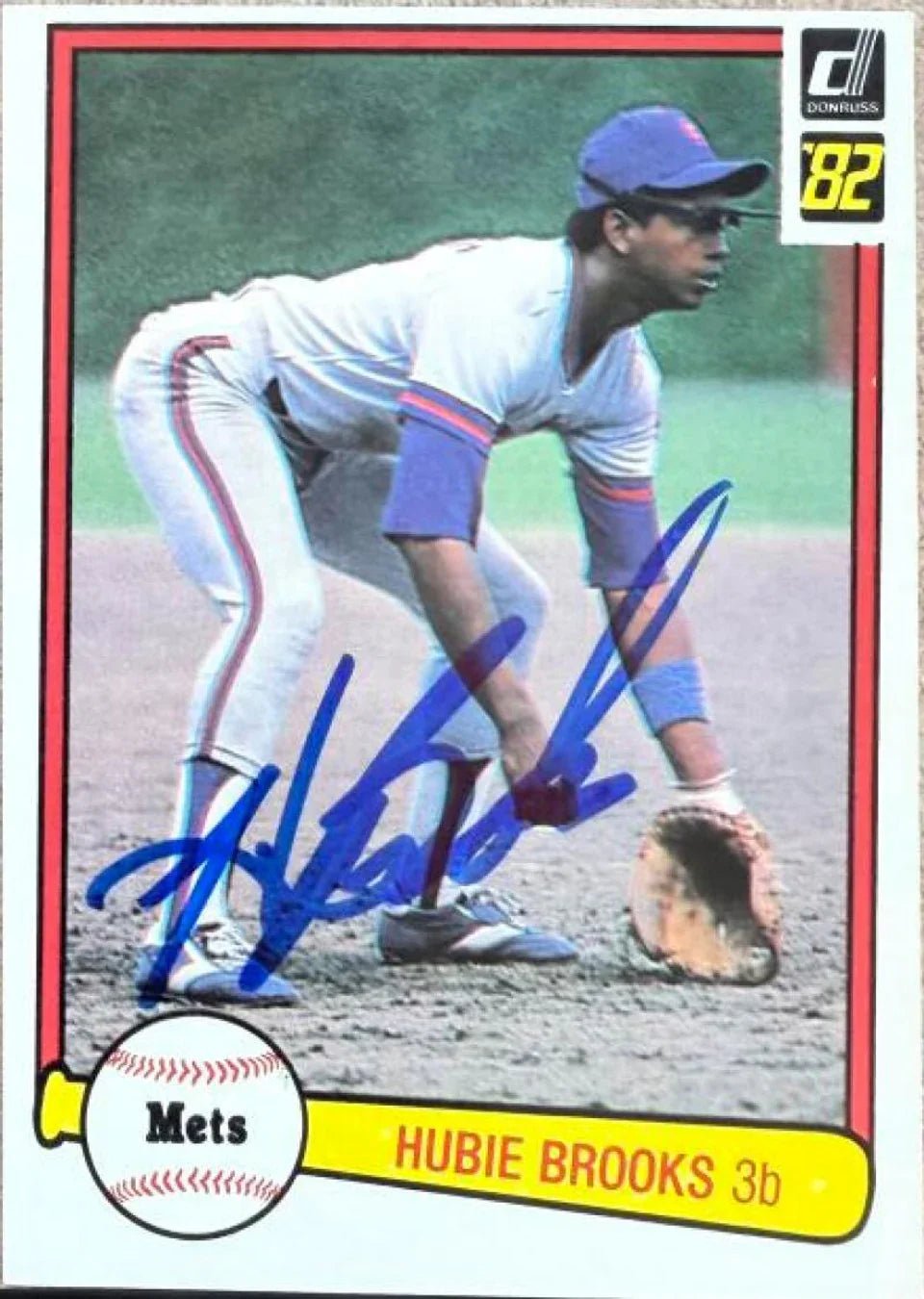 Hubie Brooks Signed 1982 Donruss Baseball Card - New York Mets
