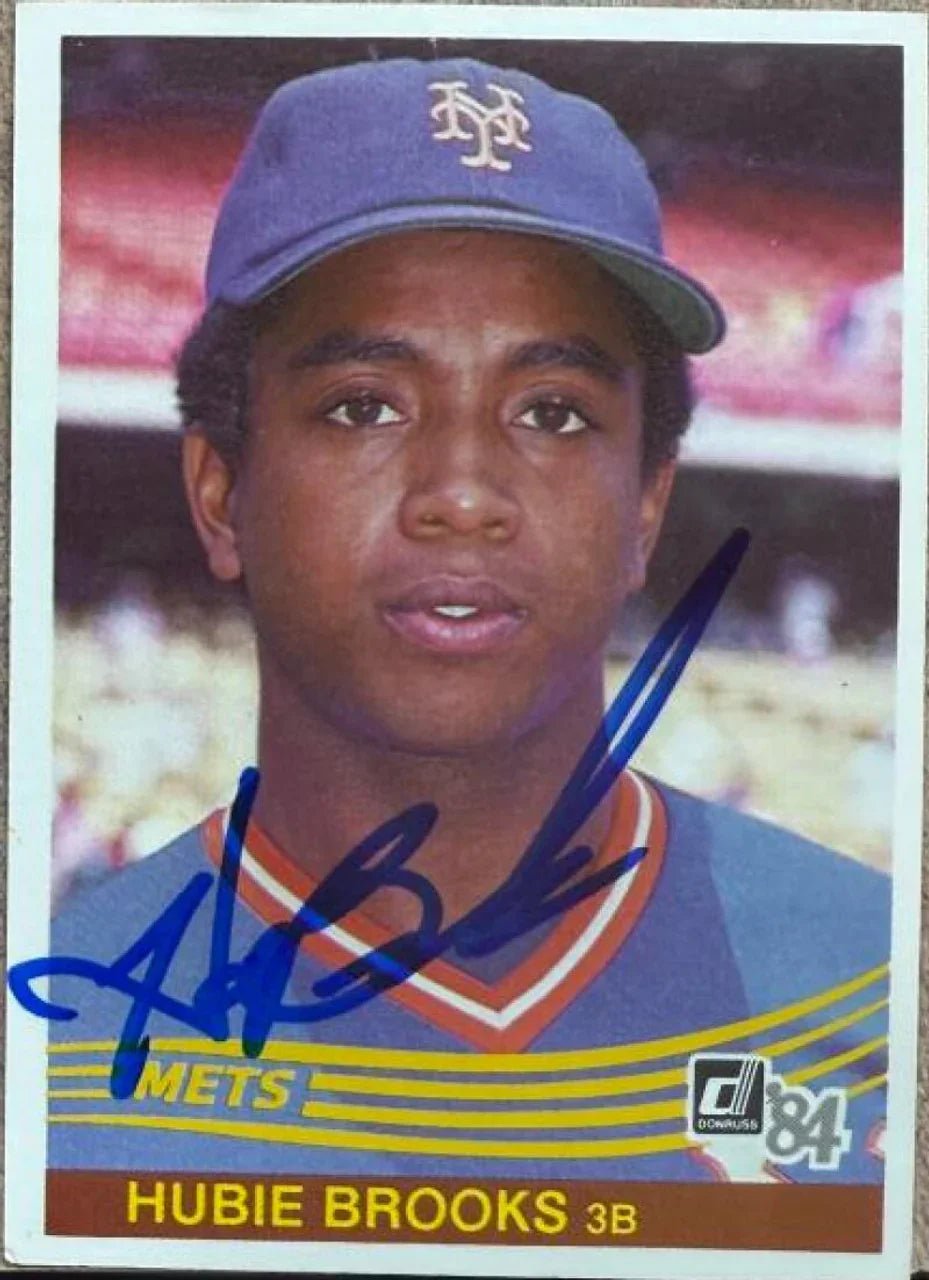 Hubie Brooks Signed 1984 Donruss Baseball Card - New York Mets
