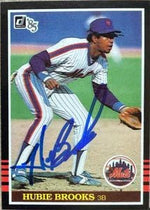 Hubie Brooks Signed 1985 Donruss Baseball Card - New York Mets