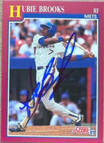 Hubie Brooks Signed 1991 Score Rookie & Traded Baseball Card - New York Mets