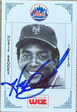 Hubie Brooks Signed 1991 WIZ Baseball Card - New York Mets