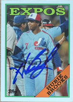 Hubie Brooks Signed 2013 Topps Archives Baseball Card - Montreal Expos