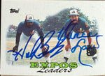 Hubie Brooks & Vance Law Signed 1988 Topps Baseball Card - Montreal Expos #111