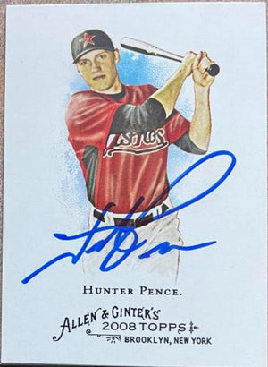 Hunter Pence Signed 2008 Allen & Ginter Baseball Card - Houston Astros - PastPros