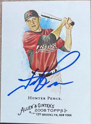 Hunter Pence Signed 2008 Allen & Ginter Baseball Card - Houston Astros