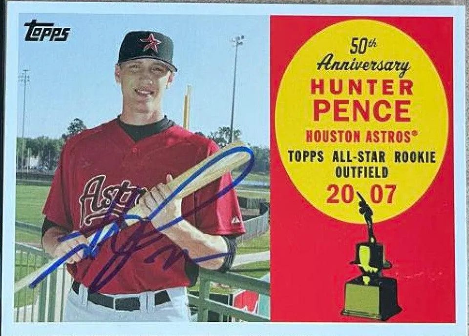 Hunter Pence Signed 2008 Topps All-Rookie Team 50th Anniversary Baseball Card - Houston Astros