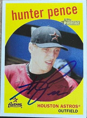 Hunter Pence Signed 2008 Topps Heritage Baseball Card - Houston Astros - PastPros