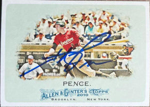 Hunter Pence Signed 2010 Allen & Ginter Baseball Card - Houston Astros - PastPros