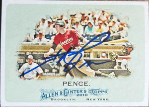 Hunter Pence Signed 2010 Allen & Ginter Baseball Card - Houston Astros