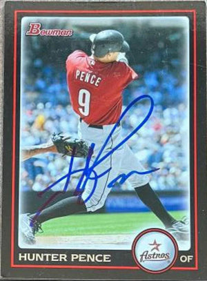 Hunter Pence Signed 2010 Bowman Baseball Card - Houston Astros