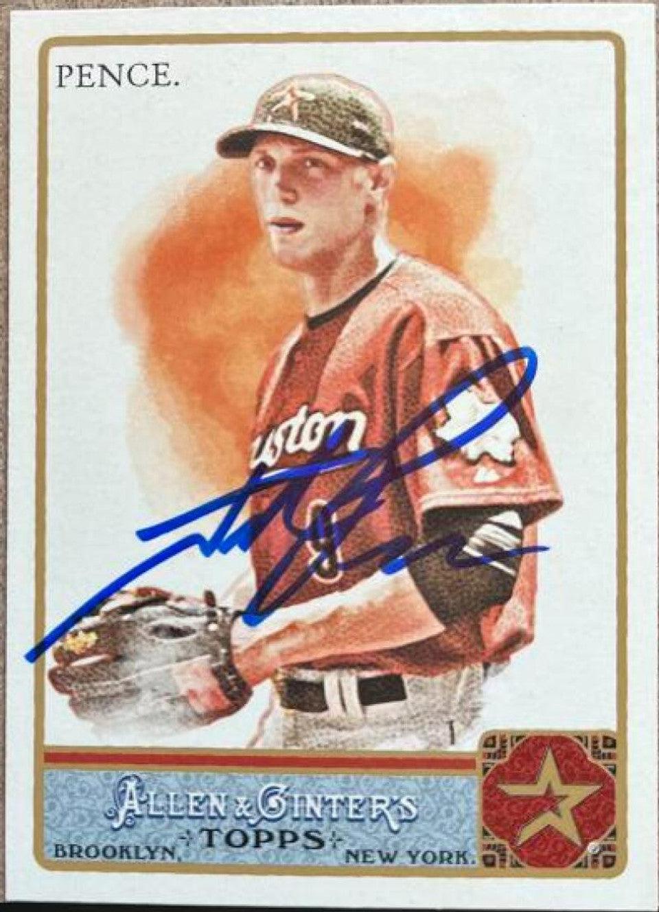Hunter Pence Signed 2011 Allen & Ginter Baseball Card - Houston Astros - PastPros