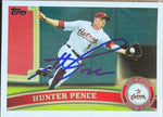 Hunter Pence Signed 2011 Topps Baseball Card - Houston Astros - PastPros