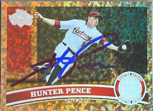 Hunter Pence Signed 2011 Topps Cognac Diamond Anniversary Baseball Card - Houston Astros - PastPros