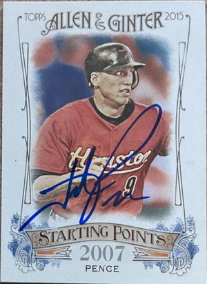 Hunter Pence Signed 2015 Allen & Ginter Starting Points Baseball Card - Houston Astros - PastPros