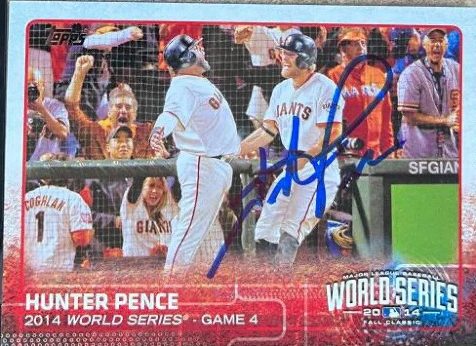 Hunter Pence Signed 2015 Topps Baseball Card - San Francisco Giants