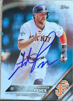 Hunter Pence Signed 2016 Topps Baseball Card - San Francisco Giants - PastPros