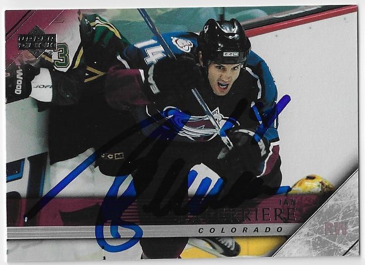 Ian Laperriere Signed 2005-06 Upper Deck Hockey Card - Colorado Avalanche