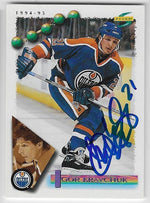 Igor Kravchuk Signed 1994-95 Score Hockey Card - Edmonton Oilers