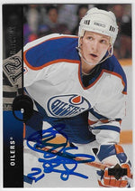 Igor Kravchuk Signed 1994-95 Upper Deck Hockey Card - Edmonton Oilers