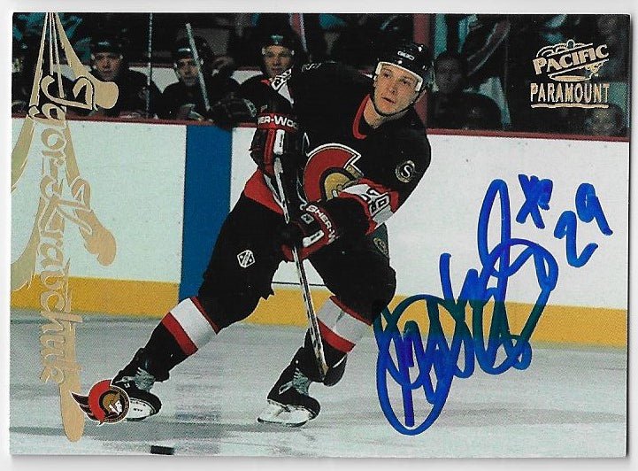 Igor Kravchuk Signed 1997-98 Pacific Paramount Hockey Card - Ottawa Senators