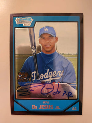 Ivan Dejesus Jr Signed 2007 Bowman Chrome Prospects Baseball Card - Los Angeles Dodgers #BC231 AU