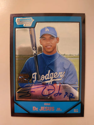 Ivan Dejesus Jr Signed 2007 Bowman Chrome Prospects Baseball Card - Los Angeles Dodgers #BC231 AU - PastPros