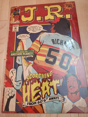 "J.R." JR Richard Pop Fly Pop Shop Print #85 – Signed by Daniel Jacob Horine - PastPros