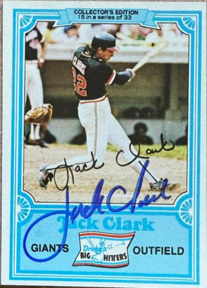 Jack Clark Signed 1981 Topps Drake's Big Hitters Baseball Card - San Francisco Giants - PastPros